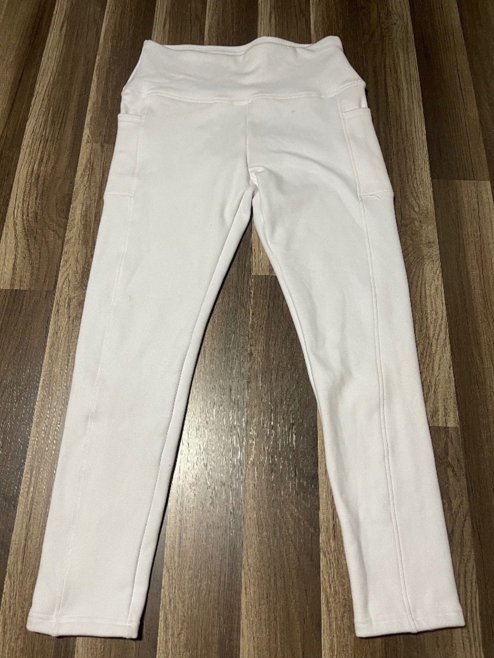 White Fleece pants Size Large